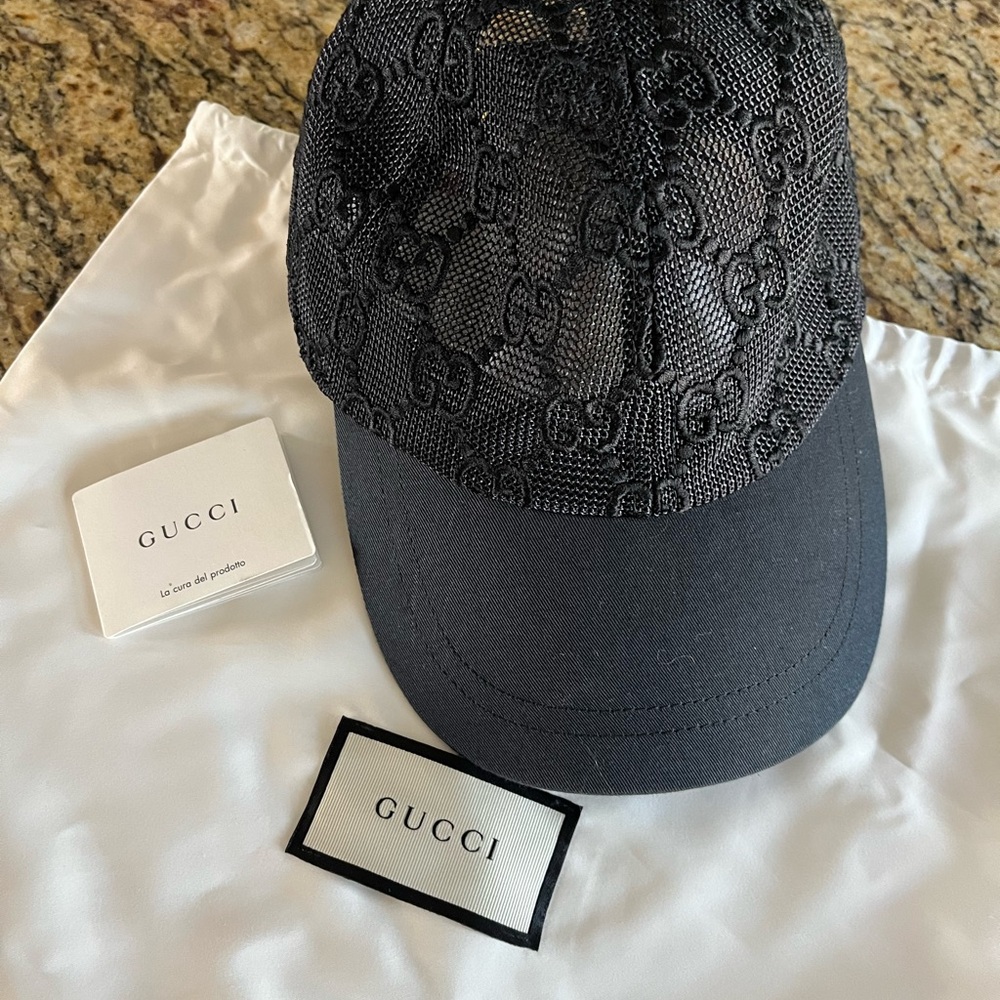 Gucci Black Mesh hat